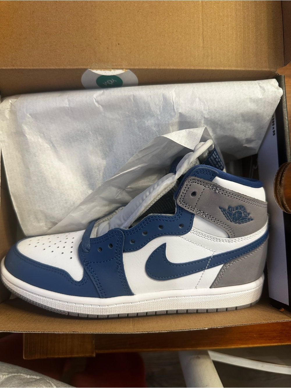 Jordan 1 Retro High OG True Blue/White/Cement Grey